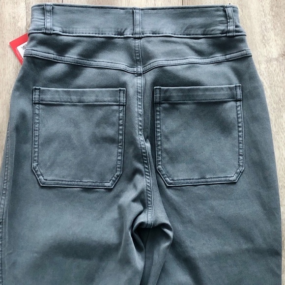 SPANX Stretch Twill Straight Leg Pants, Womens, Hazy Blue‎ Grey Size XS, NEW - Picture 6 of 14